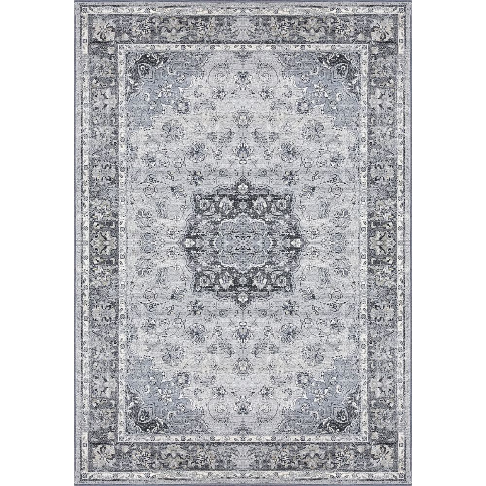 Dynamic Rugs 57559-9656 Ancient Garden 6.7 Ft. X 9.6 Ft. Rectangle Rug in Silver/Grey